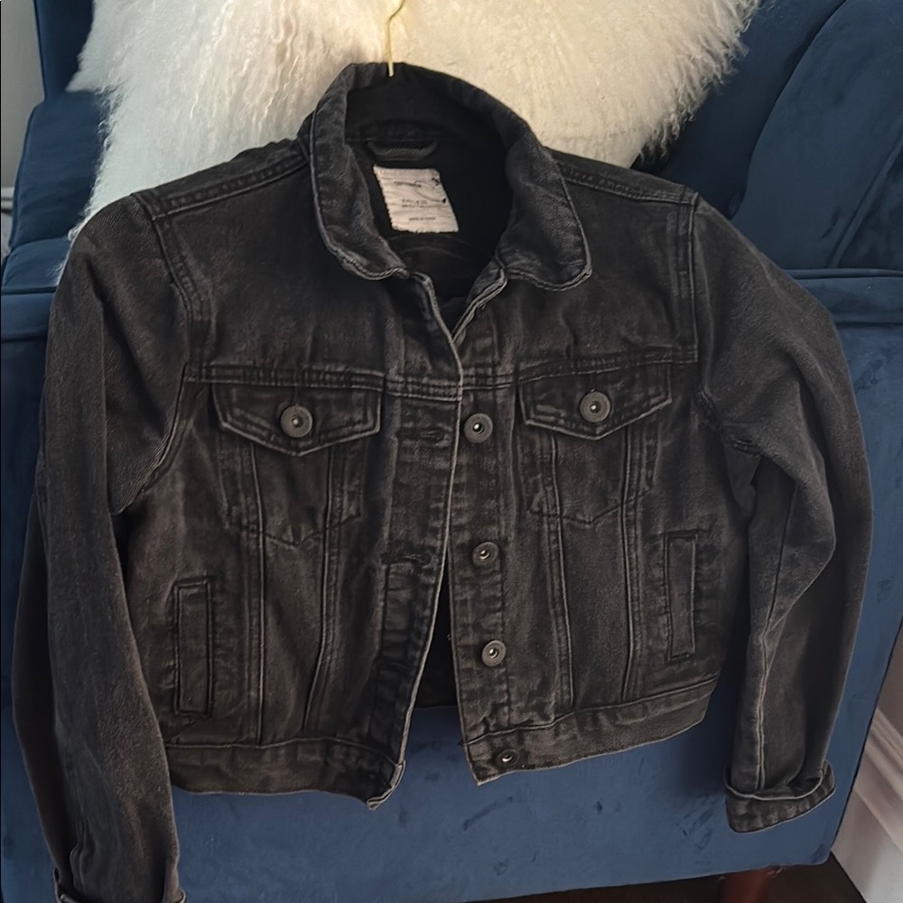 Black Denim (Sz 4) Jean Jacket